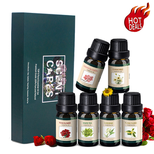 Top 6 <b>Essential</b> <b>Oils</b> <b>Set</b> 10ML Each Pure Natural Aromatherapy <b>Oil</b> for Diffuser Lavender Eucalyptus Tea Tree Peppermint - Product Image 2