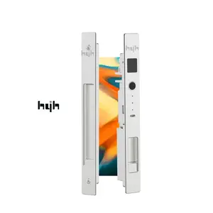 Cerradura inteligente de aluminio con huella dactilar para puerta corredera de vidrio, Hardware de seguridad para el hogar, nuevo estilo, Tuya