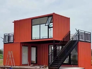 Thiết kế hiện đại đôi mái nhà prefab mở rộng sang trọng di động container nhà di động Kết Cấu Thép nền tảng - Product Image 2