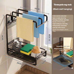 Ripiano per la cucina porta stracci senza Punch a parete porta porta-stendibiancheria per piatti - Product Image 6