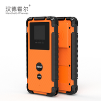 Escáner RFID UHF Portátil ISO18000-6C, Lector RFID de Largo Alcance con 5600 mAh, Escáner de Código de Barras con Sistema Android para Inventario