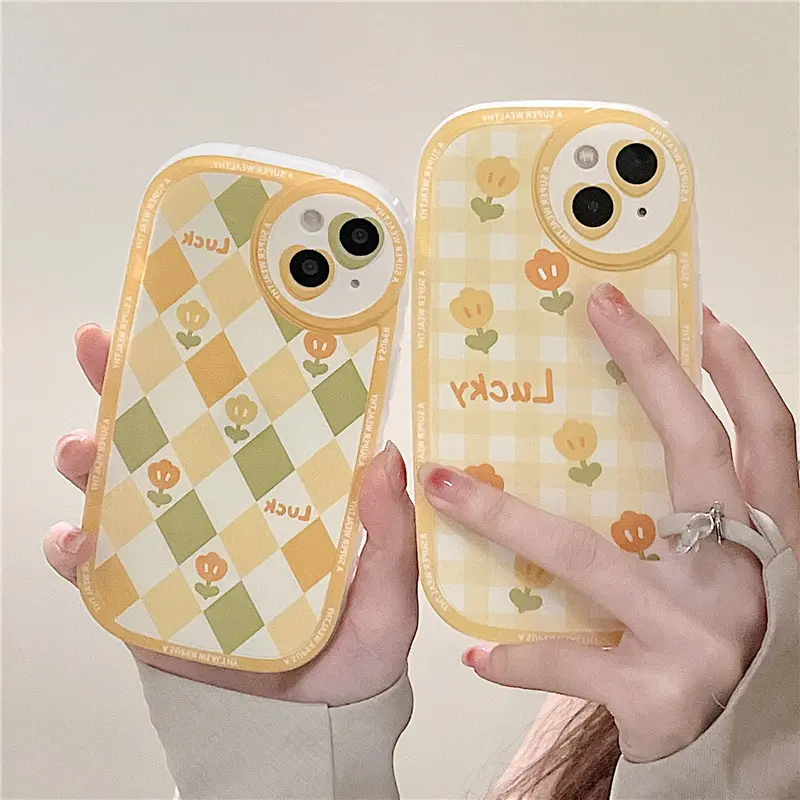 Best Selling Pouch Cell Phone Case And Accessories For Checkerboard For IPhone 13 Pro max 12/11 Round Pier Xs/Xr For Tulip 6 7 8