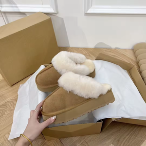 Bottes de neige de luxe pour femme, marque de créateur, doublées en laine épaisse, vente directe usine - Product Image 1