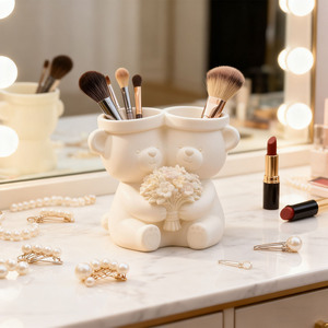 Dumo DIY Miniature Bear <b>Candle</b> Plaster Cup Silicone <b>Mold</b>, Flower Pot Resin Storage Cup <b>Mold</b>, Home Decoration Gift <b>Mold</b> - Product Image 4