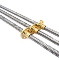 T12 4 start 2mm rotation vis mère 12mm vis trapézoïdale avec extrémités usinées pour routeur cnc