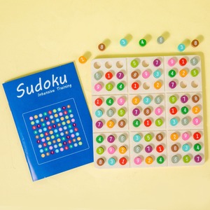 Giáo Dục Sớm cho trẻ em chín lưới <span class=keywords><strong>Sudoku</strong></span> đồ chơi câu đố kỹ thuật số nhận thức vật liệu gỗ trò chơi câu đố - Product Image 4