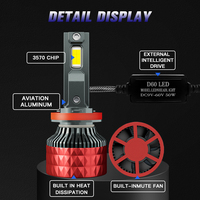 Bombilla LED para Coche Auto 100w 12000 Lúmenes Canbus LS D60 9005 9006 Luz LED H4 H7 H1 H11 Faros Delanteros LED 9v-60v