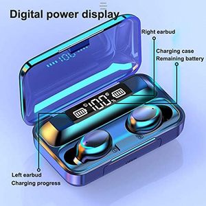 Hot Sale <b>Wireless</b> Earphones F9-5 Music Earphones TWS Binaural Touch Power Display In-Ear Earbuds - Product Image 2