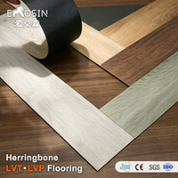 Revêtement de sol auto-adhésif en vinyle PVC imperméable, imitation bois, à peler et coller, carreaux de vinyle de luxe LVP LVT