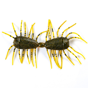 Vente en gros de leurres de pêche artificiels réalistes en forme d'insectes, en plastique, 88,4 mm, 2,9 g, pour la truite, le brochet, la perche, la pêche en rivière - Product Image 6