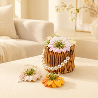 Fleurs artificielles en soie style français, en fil de fer, faits main, fabriquées en Chine, TXL-766, fournitures pour emballage floral, décoration de salle de mariage