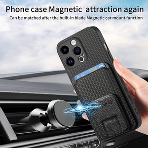 Étui de téléphone <span class=keywords><strong>Mimi</strong></span> avec porte-cartes magnétique, support pour appareil photo, support de téléphone, compatible avec les modèles 17/16/15/14/<span class=keywords><strong>13</strong></span>/12/11 Pro Max, résistant aux chocs, pour le sport - Product Image 6