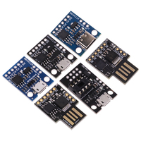 Placa de Desarrollo Micro Digispark Kickstarter ATTINY85 Azul/Negro, Módulo ATTINY85 para Arduino IIC I2C USB ATTINY45