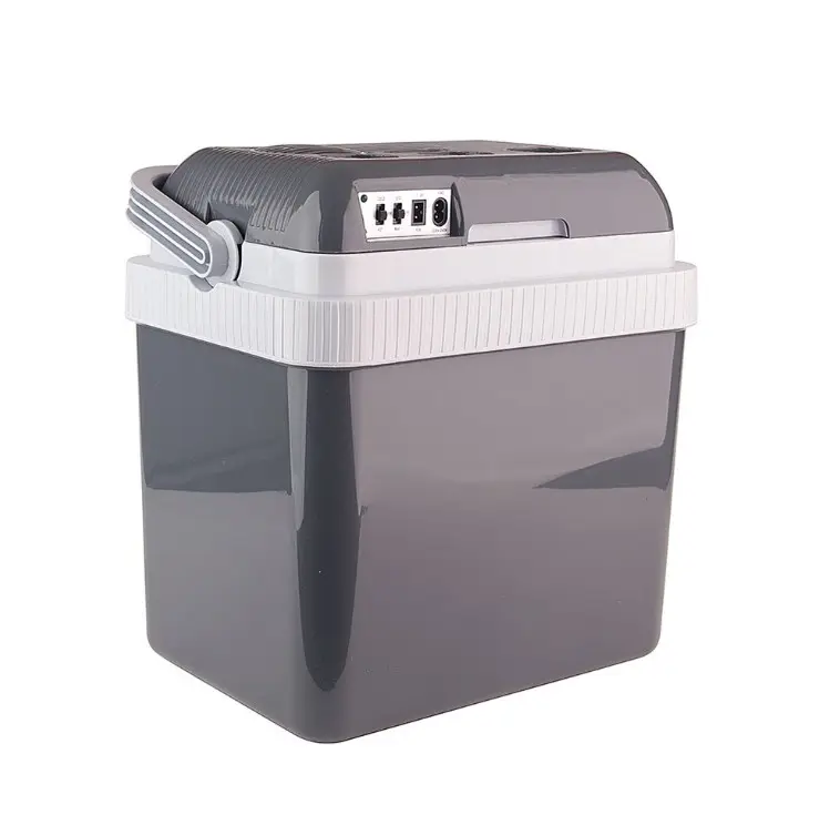 Coolbox-Caja refrigeradora eléctrica portátil, 24L, 240V, CA y 12V