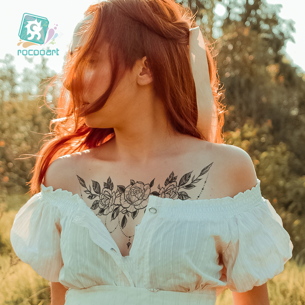 Flower Tattoos on Chest: Soft & Stunning