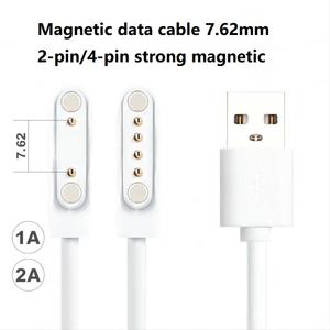 Smart Watch Ladekabel 2 Pin 4 Pin tragbares magnetisches Ladegerät mit USB-Ladekabel Kabel für Fitness uhren für Entsafter Cup - Product Image 5