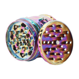 Erliao – moulin à herbes de tabac à 4 couches, design arc-en-ciel, 70mm, vente en gros, logo personnalisé - Product Image 3