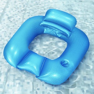 Silla Flotante Inflable de PVC 90X80X40Cm con Respaldo para Piscina, Adultos y Niños, Azul, Verde, Rosa - Product Image 1