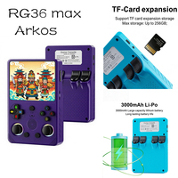 Console de jeu portable RG36max. Écran IPS de 3,5 pouces, système Linux open-source, cadeau de Noël, batterie intégrée de 40000 mAh