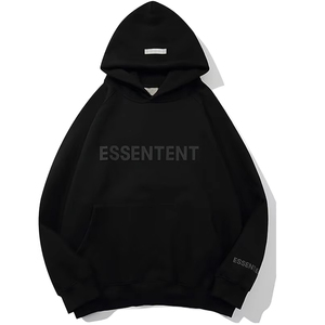 Unisex Kapuzenpullover aus 100 % Baumwolle, Hochwertiger Streetwear-Pullover in Übergröße mit Überschnittenen Schultern, Individueller Logo-Druck und Sticktechnik - Product Image 1