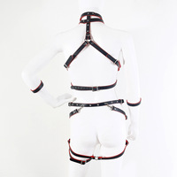 HM Adulte Sexy Sous-Vêtements En Cuir Combinaisons Érotique Uniforme Avec Bracelet Bondage Body Pour Nuit Jeu DJ Performance
