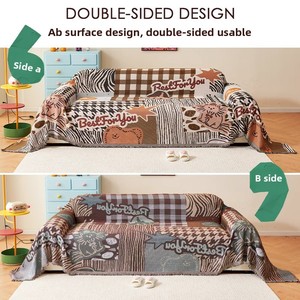 Housse de canapé élastique respirante six couleurs à motifs animaux mignons de dessins animés, <span class=keywords><strong>anti</strong></span>-salissures, tout compris, pour automne-hiver - Product Image 5