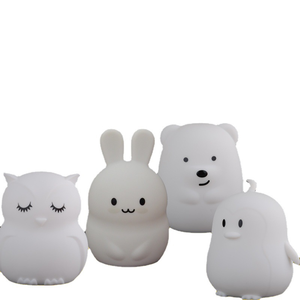 Nuova luce regalo per bambini con luce notturna in Silicone unica e carina luce dell'atmosfera da comodino che allevia la foto - Product Image 5