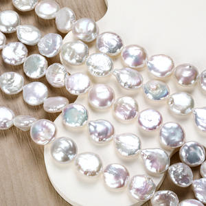 Perles d'eau douce naturelles de forme baroque en gros, perles de forme bouton à l'éclat éblouissant pour accessoires de commerce extérieur DIY - Product Image 4