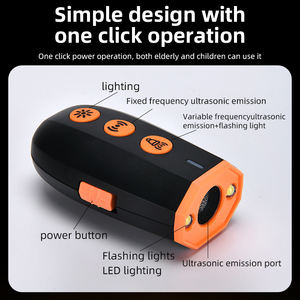 เครื่องไล่สุนัขแบบพกพาขนาดเล็ก ชาร์จไฟได้ ใช้งานกลางแจ้ง ควบคุมเสียงเห่าด้วยคลื่นอัลตราโซนิก ระยะไกล ทนทาน เหมาะสำหรับฝึกสุนัข - Product Image 4