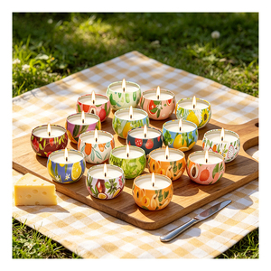 Tarros vacíos mate para velas con tapas, presentación de lujo para rellenar con cera aromática, programa de exhibición minorista de muestras, global - Product Image 6