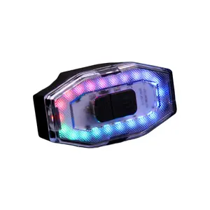 New USB rechargeable bicycle tail light LED high brightness riding night light special colorful tail light warning