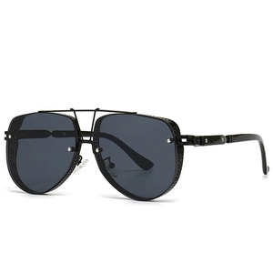 Nuovi <span class=keywords><strong>Occhiali</strong></span> da Sole di Lusso Personalizzati, Design alla Moda, Montatura in Metallo, Stile Aviatore, Oversize, per Uomo e Donna - Product Image 6