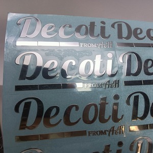 Chất Lượng Cao Nước Bằng Chứng Chuyển Sticker Quà Tặng Amiri Tùy Chỉnh Dính 3D Nhãn Kim Loại Dính Cá Nhân Đôi Nickel Nhãn - Product Image 3