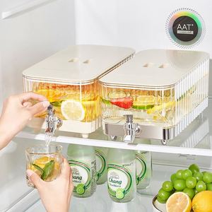 Carafe à eau froide de qualité alimentaire avec robinet, distributeur d'eau froide pour réfrigérateur, récipient pour jus infusé à froid d'été, seau à eau froide - Product Image 1