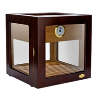 Vitrine en bois de haute qualité avec un hygromètre à cigares intégré pour le stockage des cigares (adapté aux cigares)
