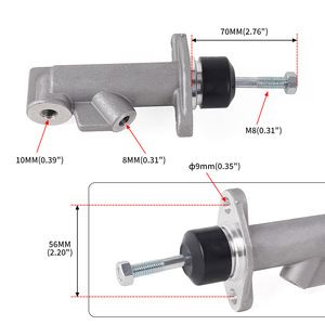 CRASTP ปั๊มเบรกมือ 0.75 เหล็กด้านหลังขวา สำหรับเปลี่ยนซ่อม ใช้งานทั่วไป - Product Image 2