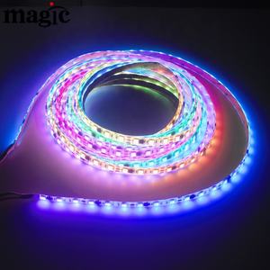 5 فولت 12 فولت 24 فولت WS2811 IC SMD5050 <span class=keywords><strong>RGB</strong></span> مقاوم للماء طلاء غراء IP65 10 متر لون الأحلام WS2811 ضوء شريط LED - Product Image 2