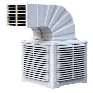 Easy Installation Wall Mounted Industrial Air Cooling Fan with Wet Curtain Paper