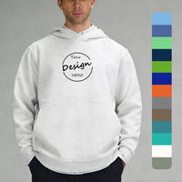 Sudadera de Forro Polar Suave y Holgada para Hombre, 310GSM, con Estampado Personalizado y Bordado, Ecológica, para Gimnasio y Fitness, de Lujo, Corte Cuadrado, Sólida, de Gran Venta
