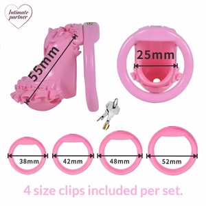 Candado de Castidad Lolita, Bondage Genital, Candado para Crossdressing, Estilo Anime/<span class=keywords><strong>Manga</strong></span>, Candado CB, Entrenamiento Maestro-Esclavo FLR - Product Image 4
