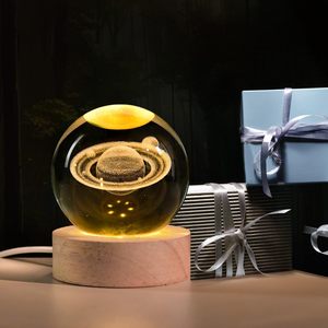 Wholesale Modern Style Star Universe Crystal Ball Creative Crystal Crafts Souvenirs Rechargeable LED <b>Light</b> Source <b>Plug</b>-in Power - Product Image 4