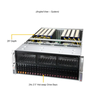 Nouveau serveur Supermicro 2 CPU huit processeurs AMD EPYC A+ SuperServer AS-4124GS-TNR pour le stockage informatique