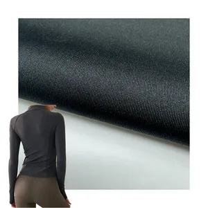 Polyester Ammonia Double-sided Cloth Sportswear Yoga Sport Polyester Spandex Fabric Knitted 4 Way Stretch Fabric For Clothing