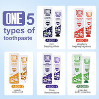 ONE Comprimés de dentifrice saveur menthe, double puissance nettoyante, haleine fraîche, blanchiment des dents, format familial, soin buccal