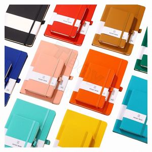 Perfect Binding Customized logo A5 B6 PU Leather Hard Cover Journal Notebook to Do List Password Book - Product Image 1