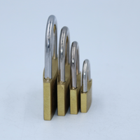 Serrure principale en laiton ultra-mince de 30mm Candado ignifuge robuste de haute sécurité pour porte en cuivre massif petit cadenas
