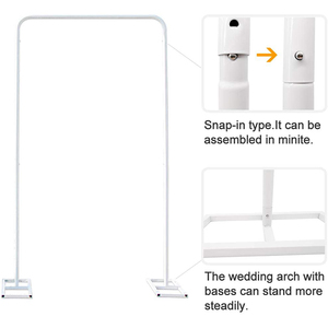 Toptan beyaz düğün çiçek kemer Metal kare töreni <span class=keywords><strong>Arch</strong></span> standı - Product Image 3