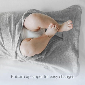<span class=keywords><strong>Gigoteuse</strong></span> Bébé en Bambou Bio, Couverture Portable Réglable 3 Voies, Sacs de Couchage pour Nourrissons <span class=keywords><strong>1</strong></span>.0 <span class=keywords><strong>Tog</strong></span>, Impression Personnalisée, Fermeture Éclair YKK 2 Voies - Product Image 3
