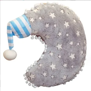 Glow-in-the-dark pillow moon star cloud plush cushion plush toy