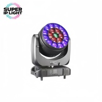 19 projecteurs Wash à tête mobile 4-en-1 RGBW 40W avec zoom, IP65, DMX, RDM, activés par le son, en aluminium moulé sous pression, pour événements extérieurs, concerts et spectacles